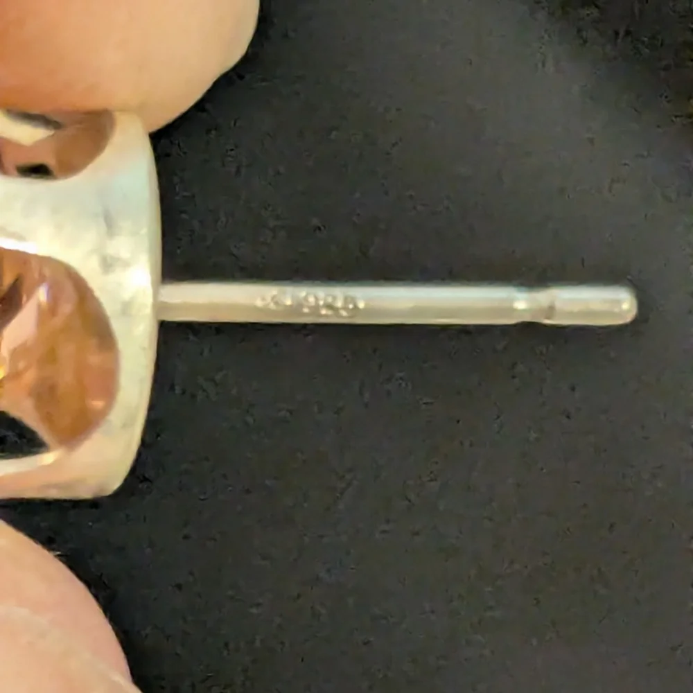 🆕 Pink Simulated Topaz CZ Earrings 925 Sterling Silver Earrings - Picture 4 of 9